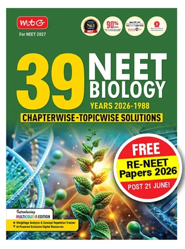 Question Papers Free Video Solutions AI Powered Digital Resource free Re-NEET Papers Post 21st June 2026