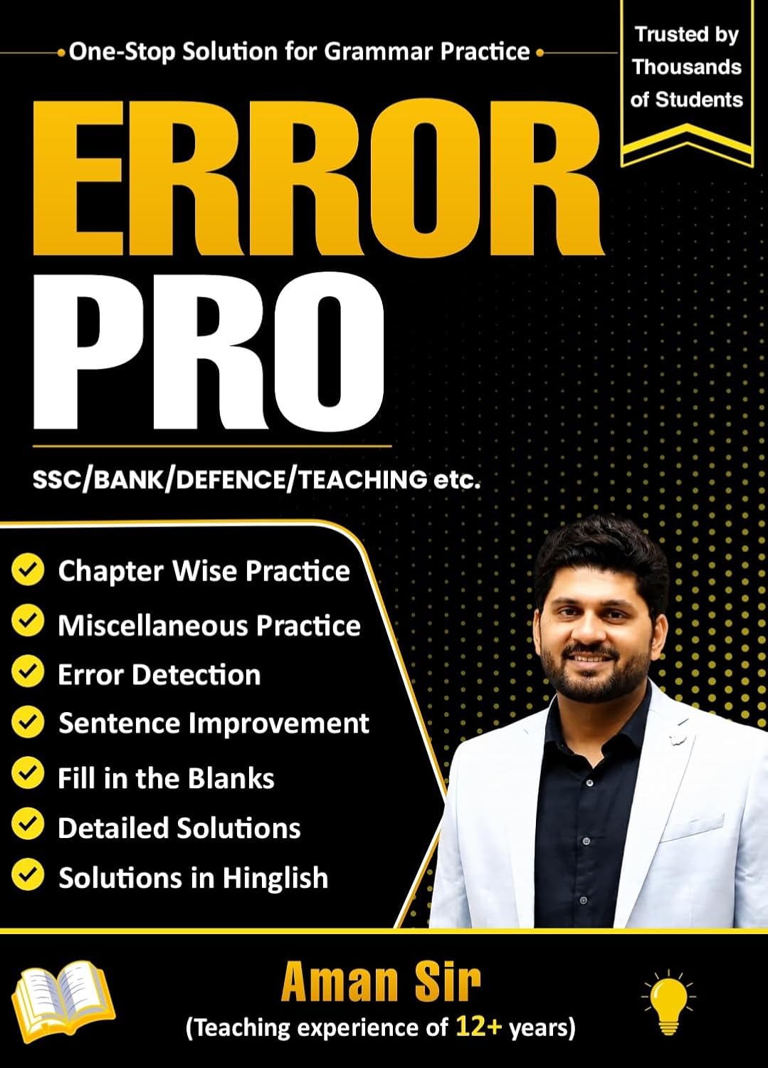 Error Pro by Aman sir |Grammar Practice Book | Useful For SSC EXAMS | BANK | DEFENCE | TEACHING | Competitive Exams | English Practice Book |Best English...