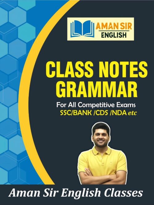 Class Notes  Grammer english by Aman Sir