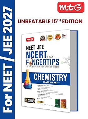 MTG NCERT at your FINGERTIPS Chemistry For NEET & JEE Exam 2026-2027 | NCERT Exam Scorer, Concept Priority Tracker, HOTS MCQs, Mind Maps & DPP with HD ... Edition (Based on NEET/JEE Latest Pattern)
