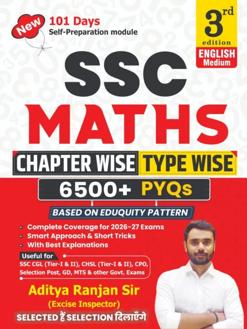 Follow the author Aditya Ranjan Aditya RanjanAditya Ranjan Follow Aditya Ranjan Sir SSC Maths 2026 English Medium 3rd Edition 6500+ TCS MCQ Chapterwise Typewise Book