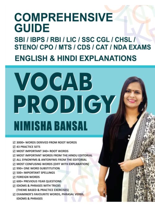 VOCABULARY PRODIGY - ENGLISH WITH NIMISHA BANSAL